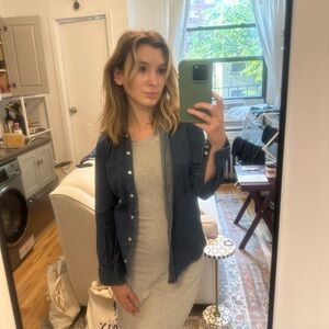 J Crew XSP denim button down